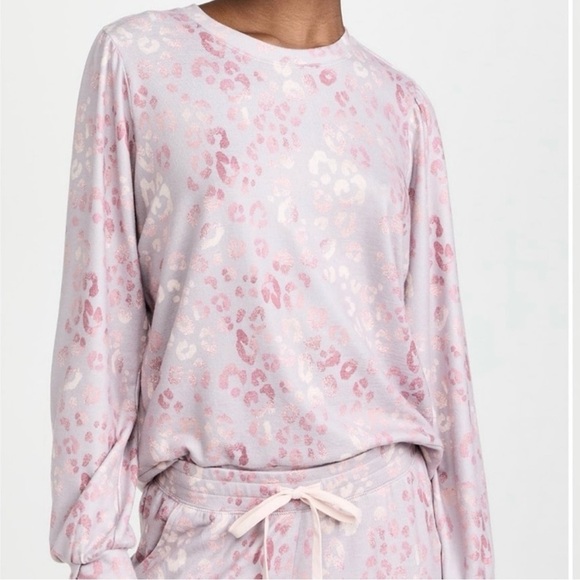 PJ Salvage Pink Leopard Print Pajama Set - Picture 1 of 5